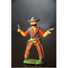 ковбой ГДР №075 Главарь бандитов БАШАН Рихард Хопф редкая РАСЦВЕТКА !! РАННЯЯ ФИГУРКА !!