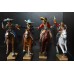 мексиканцы бандиты на конях Weston Toys 54-60мм цветные