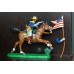 кавалеристы США на конях PARAGON 54-60мм цветные