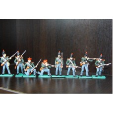 стрелки 95-го полка  ITALERI 55-60мм  цветные
