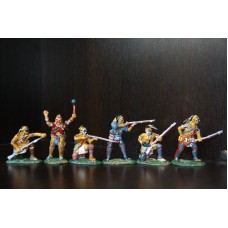 лесные индейцы гуроны 55-60мм Armies in Plastic цветные 