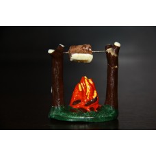 костер очаг с мясом ГДР (МАССА - КОМПОЗИТ) 40-50ые годы  70-75мм 