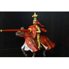 турнирный рыцарь на коне с копьем и щитом  SCHLEICH 90-100мм  ФРГ