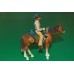 ковбой траппер золотоискатель на коне  SCHLEICH 90-100мм ФРГ