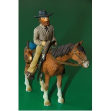 ковбой траппер золотоискатель на коне  SCHLEICH 90-100мм ФРГ