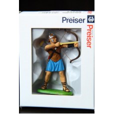 римлянин римский лучник ELASTOLIN PREISER 50216  70мм  ФРГ  