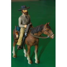 золотошукач трапер на коні SCHLEICH 90-100мм ФРГ ФРН