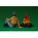 КОВБОЙ № 6962 біля вогнища  ELASTOLIN 70мм ФРГ