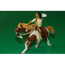 ПІДЛІТОК ІНДІАНЕЦЬ СІУ З ЛУКОМ на коні индеец SCHLEICH 90-100мм ФРГ ФРН