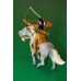 ІНДІАНЕЦЬ СІУ З ЛУКОМ на коні индеец SCHLEICH 90-100мм ФРГ ФРН ЛЮКС !!