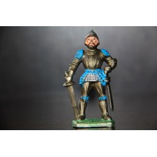 рыцарь стоящий с мечем вниз 65-70мм  PLAHO-MAROLIN ГДР ЛЮКС