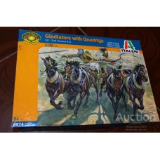 римская КВАДРИГА с гладиаторами 54мм ITALERI Италия ОРИГИНАЛ полный НАБОР