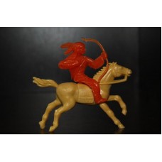 индеец лучник на мустанге Domplast ФРГ 60мм ЛЮКС