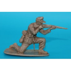 НІМЕЦЬКИЙ ПІХОТИНЕЦЬ АФРИКАНСЬКОГО КОРПУСУ З КАРАБІНОМ солдаты Airfix Revell 54мм ДРУГА СВІТОВА війна  