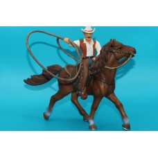 ковбой з ласо на коні SCHLEICH 90-100мм ФРН ФРГ уцінка