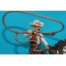 КОВБОЙ З ЛАСО-АРКАНОМ на коні SCHLEICH 90-100мм ФРН ФРГ